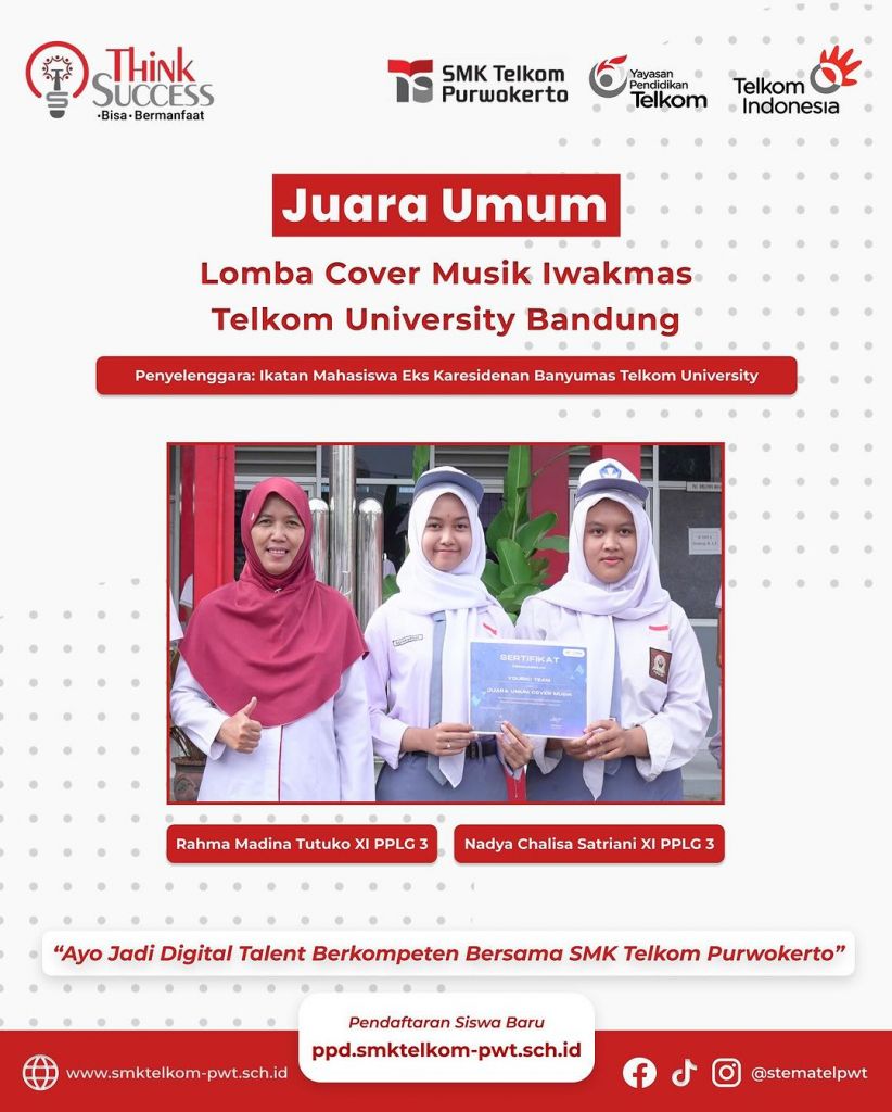 Stematel Juara Umum Lomba Cover Musik Telkom University
